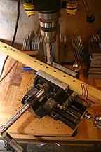 Wooden flute making - Drilling tone holes